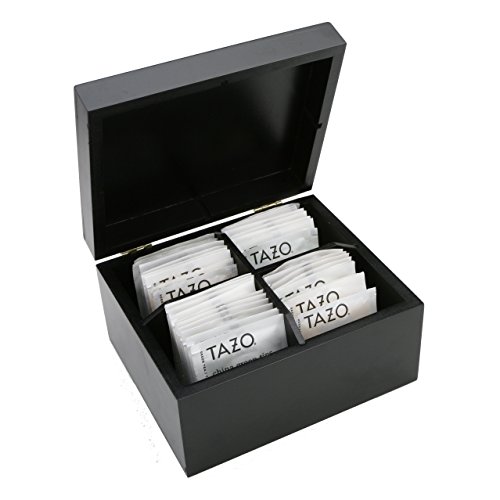 Black Tea Storage Box Tazo Tea, 40 Tea Bags, Tea Box Sampler