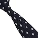 Tigre Amore Men's Skinny Knit Tie Dots Patterned Navy White2