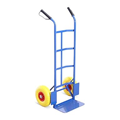 G-Rack Stahl Sackkarre mit Anti-Reifenpanne, Reifen und 325 kg Tragkraft, blau, T2