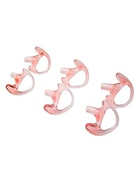 Aweek® 3Pcs Reemplazo universal Gel de silicona suave Tapones para los oídos Tapones para los oídos de radio de dos vías Auriculares acústicos de aire Auriculares Walkie Talkie Auriculares UV-5R UV-B6 BF-888S UV- B6 UV-B5 (pequeño, mediano y grande)