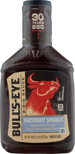 BULL’S-EYE HICKORY SMOKE BBQ BARBECUE SAUCE (18 OZ BOTTLE)