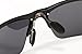Yougarr Group polarized men's sunglasses for men with Half Metal Frame (Black Lens & Black Frame, 4)