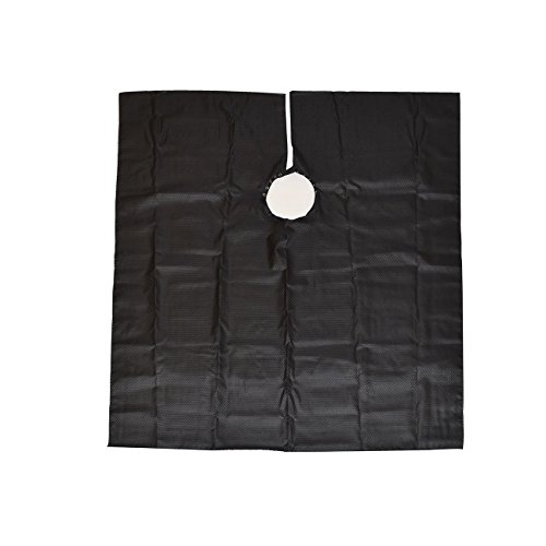 Betty Dain Seersucker Barber Cutting Cape, Solid Black