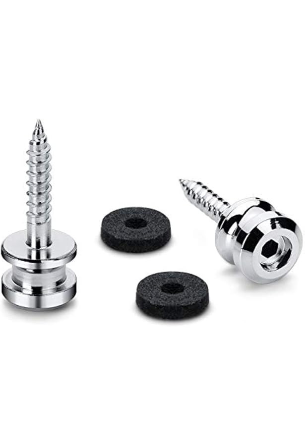 schaller black chrome strap locks
