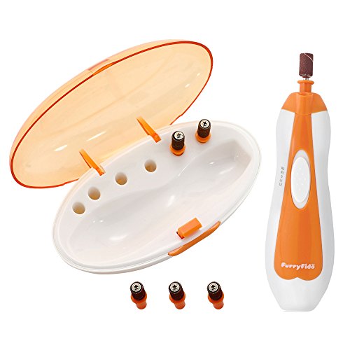 Pet Nail Grinder File by FurryFido, Gentle, Powerful and Safe Paws Grooming l with 6 Sanding Bands for Small and Middle Pet Paws Trimming, and Shaping - Thumbnail 2
