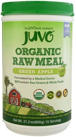 Juvo Organic Raw Meal Green Apple -- 21.2 oz - 2 pc