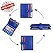 Zitahli Women's Bifold Slim Leather Wallet,RFID Blocking Button Adjustment Pocket Card Holder Ladies Solid Colors Mini Purse