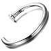 Kstyle Jewelry Mens Stainless Steel Bracelet, Silver, Screw, Bangle, 7.5