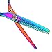Hair Cutting Scissors/Thinning Shears kits Professional 6.5 inch Barber Salon Razor Edge Tools Set- Hairdresser Hair Styling,Trimming&Cutting-Japanese Stainless Steel haircut Shears (Rainbow)