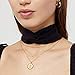 Feximzl 14K Gold Plated Rose Flower Coin Necklace for Women Dainty Handmade Fill Carved Pendant Chain Minimalist Jewelry Mothers Day Jewelry Gift (2 Layer Rose Flower)