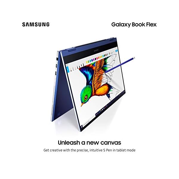 Samsung Galaxy Book Flex 13.3 Inch 8 GB Intel Core i5-1035G4 Processor Laptop - Royal Blue (UK Version) - Image 4