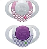 Chicco 2 Physio Orthodontic Latex Soother with Ring 0% BPA Pink 0m+