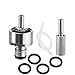 MRbrew Carbonation Cap 304 Stainless Steel with 2 Micron Diffusion Stone and 12'' Silicone Tube(Cap with Stone)