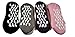 ELA Sports Yoga Socks Grip Non-Slip Cotton Women, Size Fits All,(4 Colors,Pack of 4)