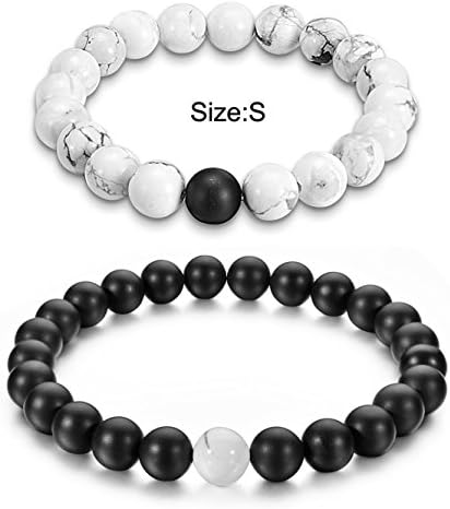 Distance Bracelets With Jewelry Bag &amp; Meaning Card Friendship Relationship Couples His and Hers