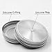 6pcs Pack 304 Stainless Steel Wide Mouth Mason Jar Lids with Straw Hole, Including 6pcs Stainless Steel Straws and 1pcs Cleaning Brush, Compatible with Ball & Kerr Mason Jars