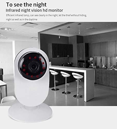 Home Security Camera System with Motion Detection,1280x720p Wireless Wifi Smart Camera Motion Detection Built-in Microphone for Home,Office,Shop,Surveillance Video Recorders,Hidden Cameras (White) - Thumbnail 2