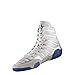 adidas Adizero Varner Men's Wrestling Shoes, Grey/Royal/White Size 9