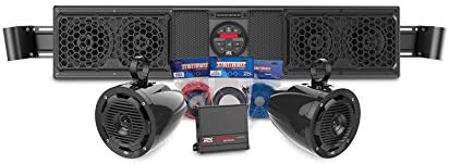Can-Am Maverick Bluetooth Overhead Audio Sound Bar with 2-Channel Amplifier,2 Roll Cage Speakers System By MTX Audio MAVERICKBOAKIT2