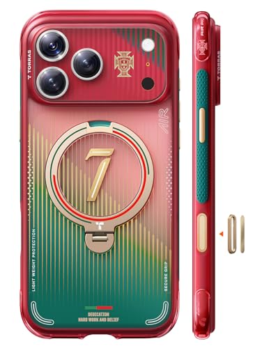 TORRAS Q3 Air x Portuguese Football Federation (FPF) Limitierte Auflage für iPhone 17 Pro Max hülle mit echtem Airbags Doppelter Schutz & 360° Magneti