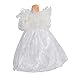 Kurt Adler 10-Light 9-Inch White Angel Treetop