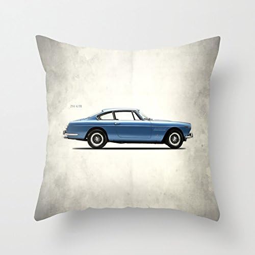 Throw Pillow Covers Ferrari 250 GTE with Square Cotton Cushion Covers Outdoor Sofa Home Pillow Cases 18x18