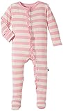 Kickee Pants Baby Girls' Footie, Lotus Stripe, 0-3 Months