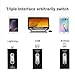 [App Upgraded] 128GB iPhone USB Flash Drive, iOS Memory Stick, iPad External Storage Expansion for iOS Android PC Laptops (Black)
