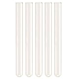 SODIAL(R) 5 Pcs 100 mm Pyrex Glass Blowing Tubes 4 Inch Long Thick Wall Test Tube