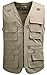 Mrignt Men's Oversize Pockets Travels Sports Vest(Outdoor Coat)(US XL (Asia 4XL),Khaki)