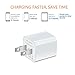 USB Wall Charger, Certified AC USB 5W 1A Mini Universal Portable Travel Power Adapter High Speed 1.0A Output for iPhone iPad Samsung HTC LG iPod Nokia (4 Pack White)