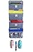Hanging Wall Organizer,VNOM 4 Pockets Wall Mount Over The Door Office Supplies Storage Mail Organizer for Notebooks,Planners,File Folders (Fish Scale Pattern)