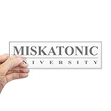 CafePress Miskatonic University Bumper Sticker (White) 10