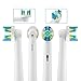 Electric Toothbrush Replacement Heads Compatible With Braun Oral-b Pro 500 1000 1500 3000 5000 6000 8000 9000 Vitality, Triumph & More (25A-8-pro)