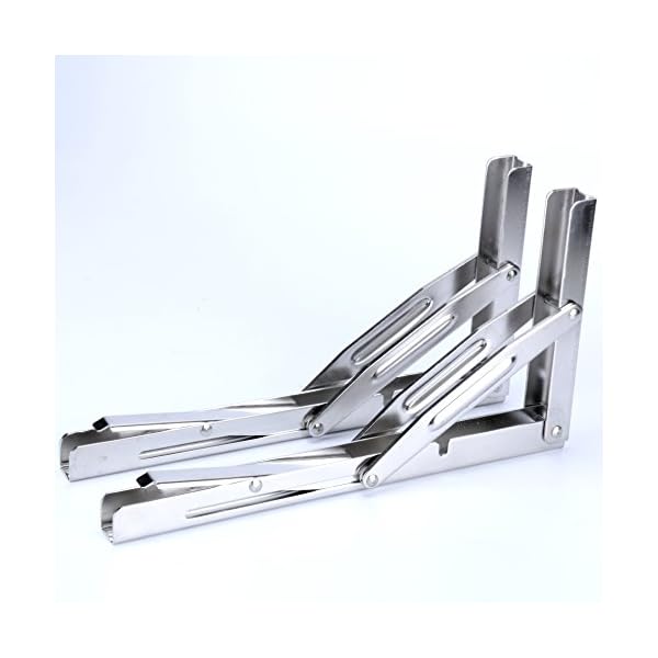 Amarine-made-Long-Release-Arm-Heavy-Duty-Polished-Stainless-Steel-Folding-Shelf-Bench-Table-Folding-Shelf-or-Bracket-Max-Load-550lb250kg-Long-Release-Arm