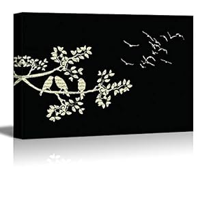 Canvas Wall Art Black and White Art Pictures Home Wall Decorations for Bedroom Living Room Paintings Canvas Prints Framed - 12x18 inches