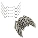 KEAYOO 200 Pcs Glazing Clips，100Pcs Stainless Steel W Type 1.6mm Thick and 100pcs Greenhouse Glazing Z Type Clips Use Fttings for Greenhouse