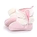 LIVEBOX Baby Boy Girl Boots Newborn Prewalker Toddler Shoes Soft Sole Bow Anti-Slip Warm Winter Infant Snow Boots (L: 12~18 Months, Pink)