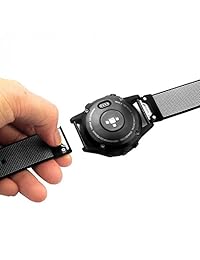 yooside 22 mm. correa de correa de reloj de repuesto cinturón de nylon fácil ajuste de liberación rápida conector con herramienta y protector de visualización para Garmin Fenix 5 Forerunner 935 enfoque S60, Gris