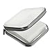 CD Case, DVD Storage for PS3 Games, CD Holder for Kpop, Sturdy CD Storage with Inner 40 CD Sleeves, DVD Case Store in DVD Shelf or DVD Rack, Great Space Saver for DVD Organizer (Silver)