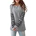 eshion Women Fleece Blouse Long Sleeve Casual Loose Top T-Shirt ES9P Grey