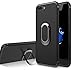 iPhone 8 Plus Case,iPhone 7 Plus Case,WATACHE [Work with Magnetic Car Mount] 360 Degree Rotating Ring Holder Kickstand Slim Candy Soft TPU Shockproof Protective Cover for Apple iPhone 8/7 Plus(Black)