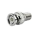 Inovat 10 Pcs Replacement BNC Male to F Female Plug Coax RF Connector RG6 RG59 Metal Adapter Connectors Video and Headend Applications