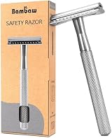Bambaw Double Edge Safety Razor Silver Eco Friendly Reusable DE Blade Fits All