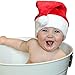 Plush Baby Santa Hat w/Comfort Liner Christmas Infant Newborn Photography Prop