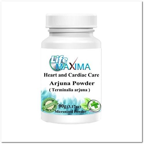 Life Maxima Arjuna powder - Terminalia arjuna Heart and Cardiac Care Natural Ayurvedic Active Herbs Safe Herbal 90g (3.17oz) (BUY 3 GET 1 FREE)