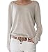 Generic Women's Vogue Shoulder Off Long Sleeve Loose Pullover