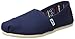 TOMS Women's Espadrille Loafer Flat, Navy, 7