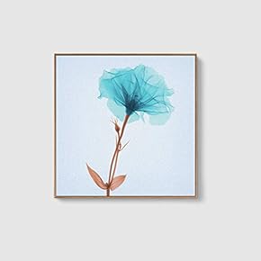 Framed Canvas Home Artwork Decoration Beautiful Flower Canvas Wall Art for Living Room, Bedroom - 16x16 inches