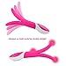 Premium Double Delight Wand Massager - Waterproof Medical Grade Silicone Clit Vibrator -9xSpeed&Pattern Multipurpose Noiseless Dildo - USB Rechargeable - Suitable For Women & Men By Viberance (Pink)